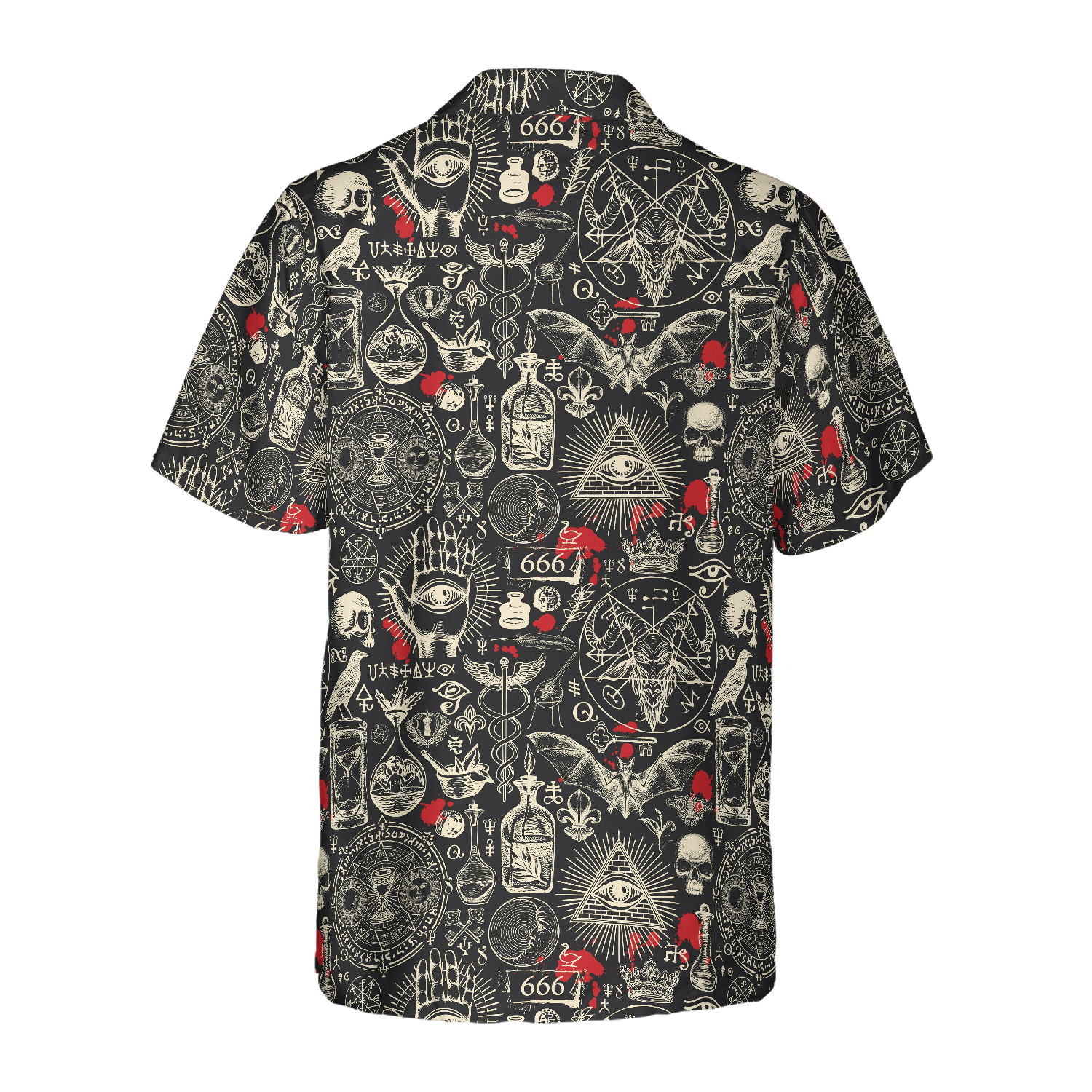 Black Demons For Scary Halloween Hawaiian Shirt - Hyperfavor