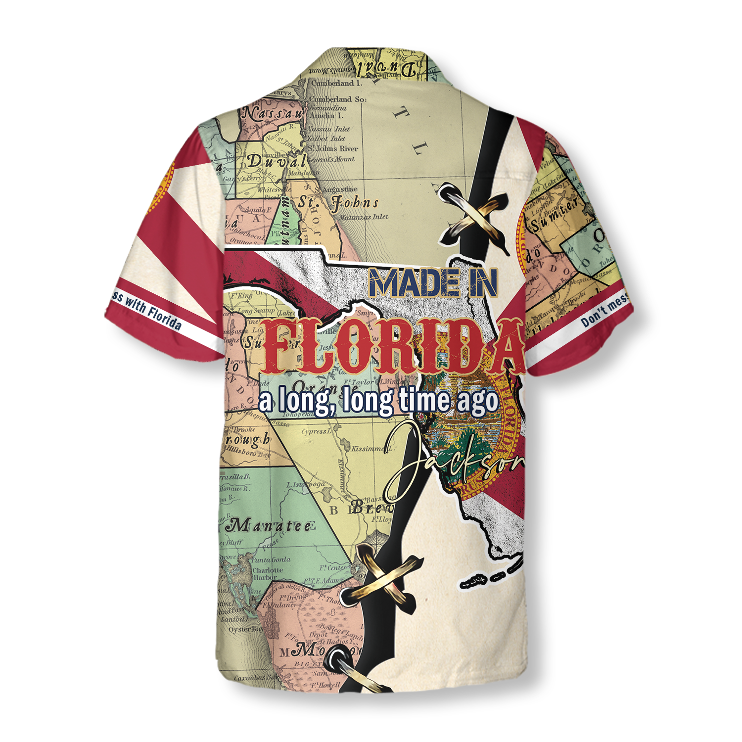 MADE IN FLORIDA A LONG, LONG TIME AGO Custom Hawaiian Shirt - Hyperfavor