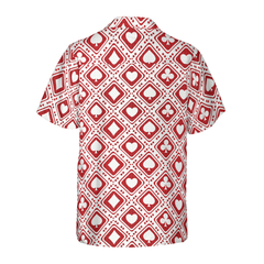 Casino Red Pattern Hawaiian Shirt - Hyperfavor