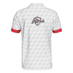 Golf Canada Flag Pin Up Girl Polo Shirt, Canadian Golf Shirt For Men - Hyperfavor