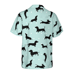 Small Dachshund Pattern Hawaiian Shirt - Hyperfavor