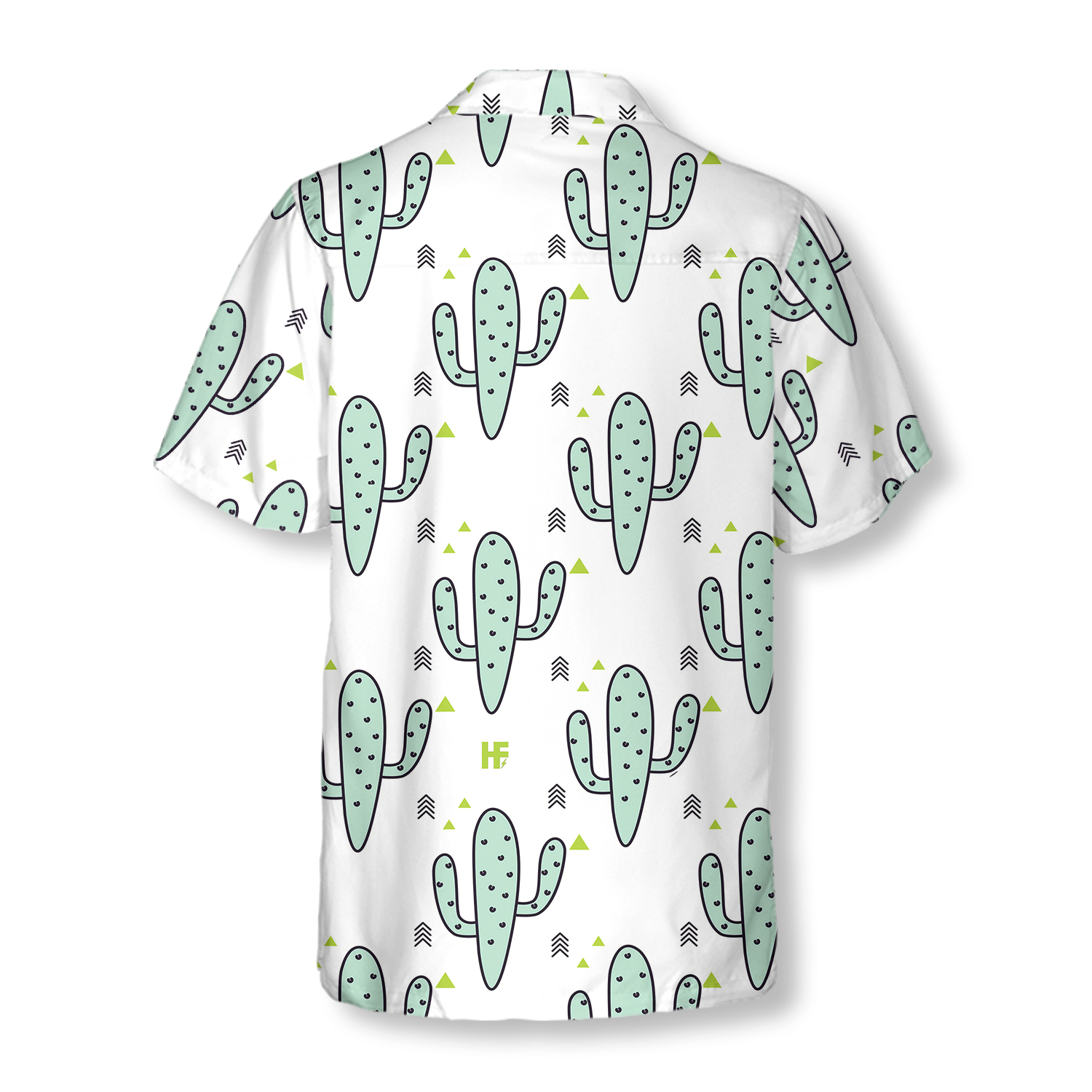 Green Mint Cactuses Hawaiian Shirt - Hyperfavor