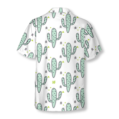 Green Mint Cactuses Hawaiian Shirt - Hyperfavor