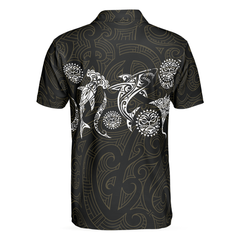 Elegant Polynesian Pattern Polo Shirt - Hyperfavor