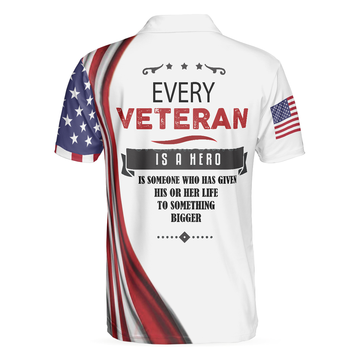 Every Veteran Is A Hero Polo Shirt, Eagle American Flag Polo Shirt, Patriotic Veteran Shirt For Men - Hyperfavor