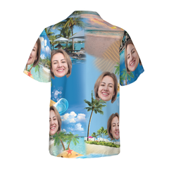 Funny Custom Face 02 Custom Hawaiian Shirt - Hyperfavor