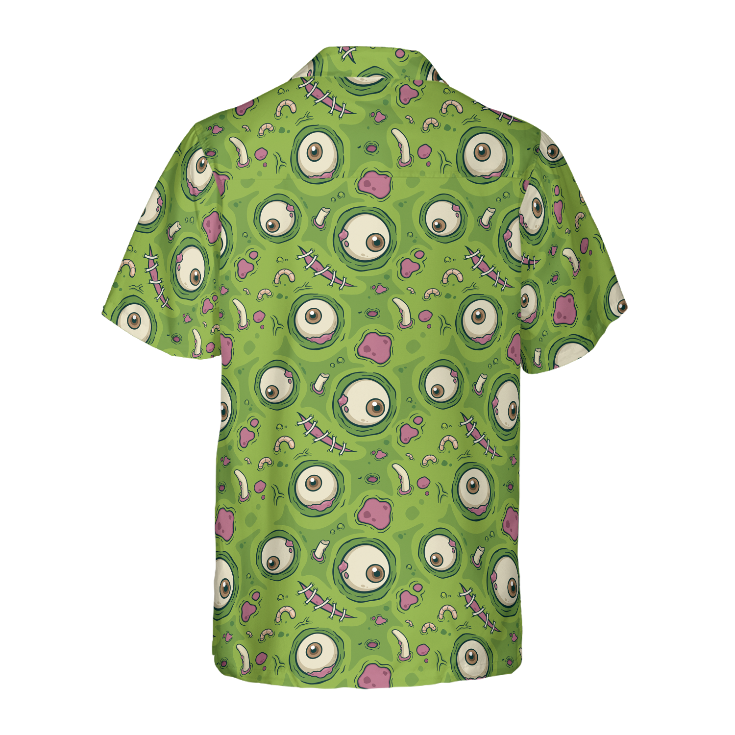 Creepy Halloween Zombie Skin Hawaiian Shirt - Hyperfavor