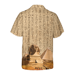 Ancient Egypt Hieroglyphs Hawaiian Shirt - Hyperfavor