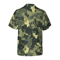 Camouflage Deer Texas Gun Hunting Hawaiian Shirt, Short Sleeve Texas Camo Shirt, Proud Texas Shirt For Men - Hyperfavor