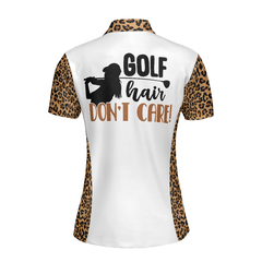 Golf Hair Don't Care Golf Short Sleeve Women Polo Shirt - Hyperfavor