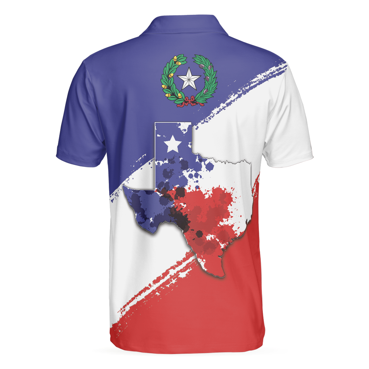 Texas Flag All Over Print Polo Shirt For Golf, Texas Map And Flag Polo Shirt, Texas Proud Shirt For Men - Hyperfavor