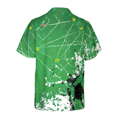 Soccer Green Background Hawaiian Shirt - Hyperfavor