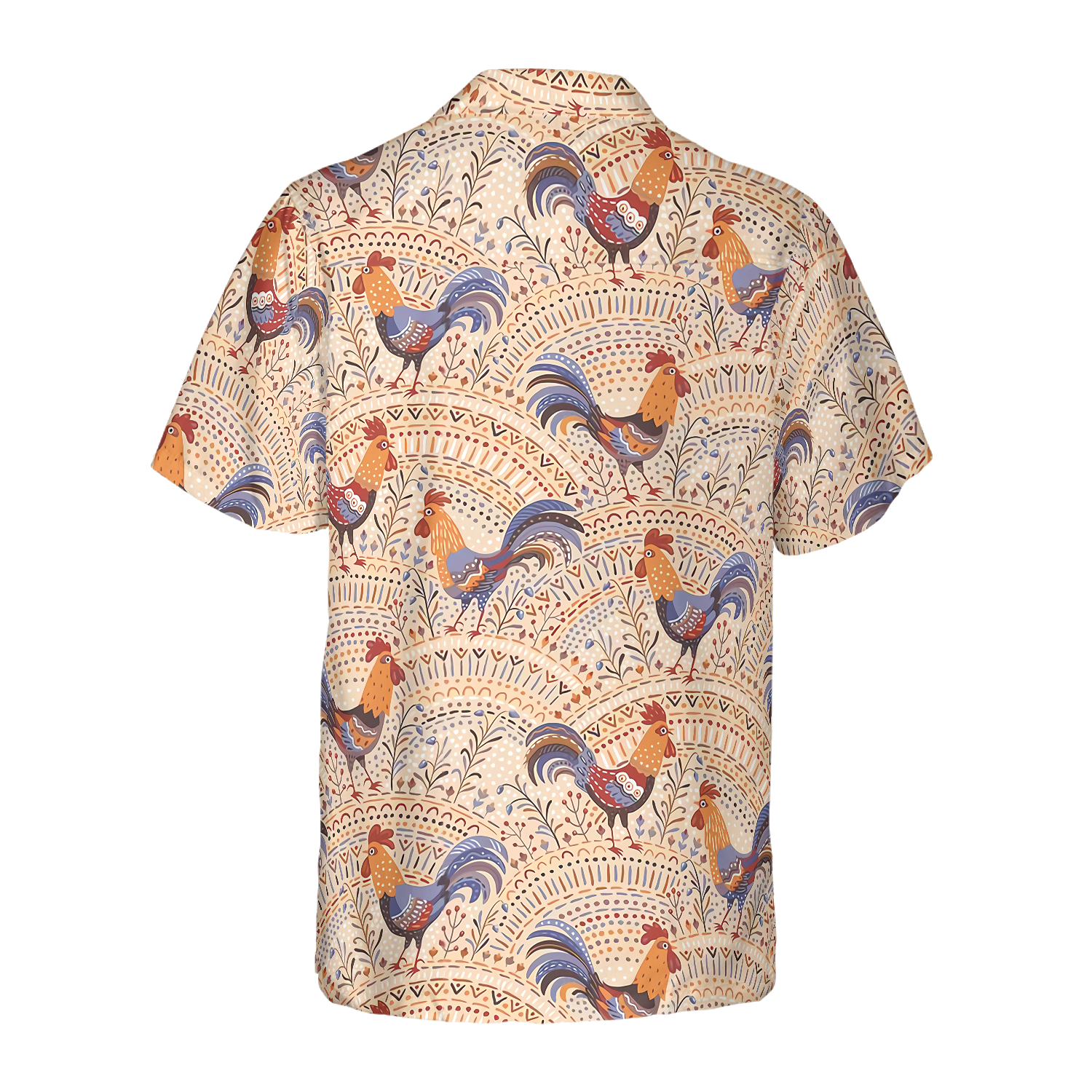 Boho Chicken Pattern Hawaiian Shirt - Hyperfavor