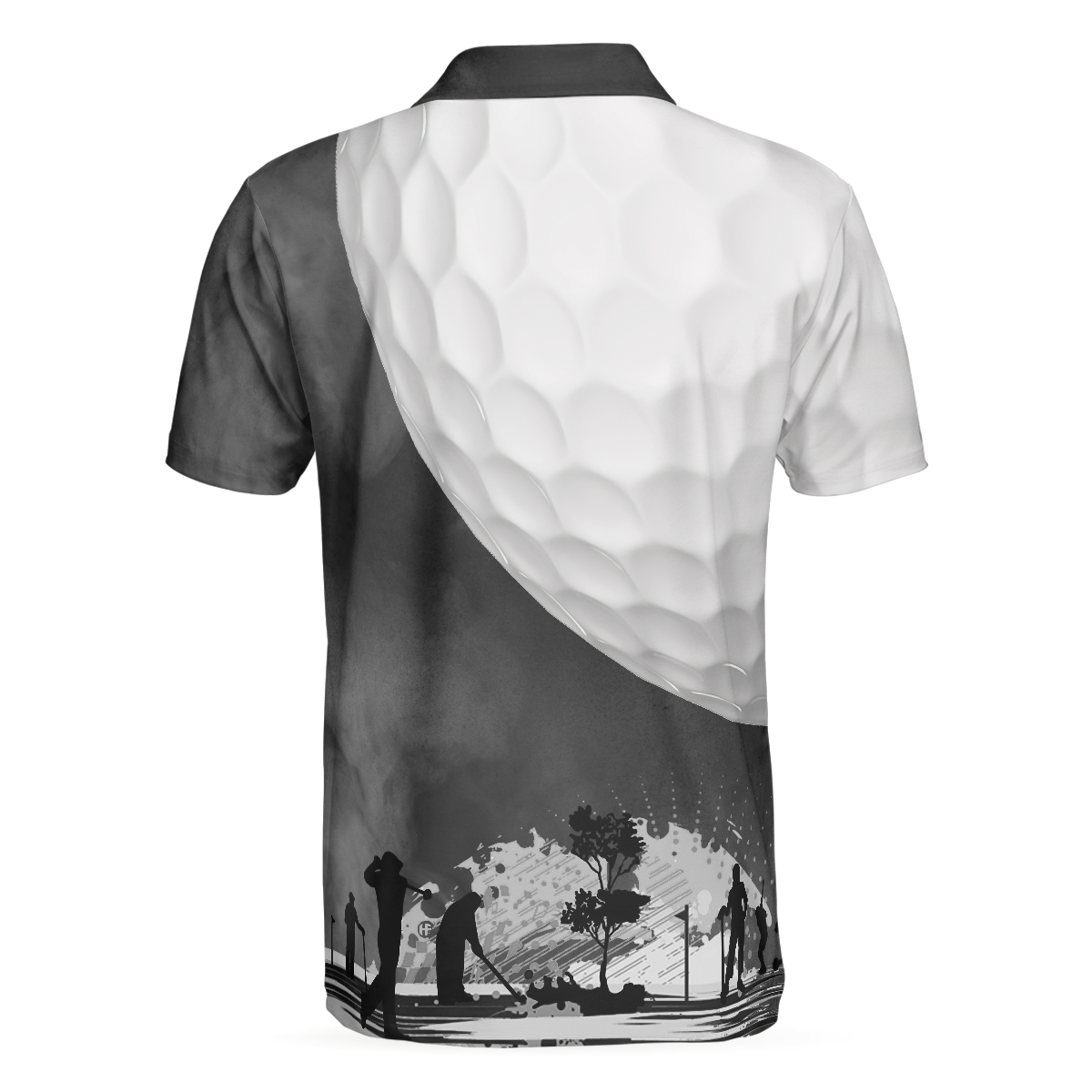 Golf Ball And Smoke Background Golf Polo Shirt, Smoke Golf Player Polo Shirt, Best Golf Shirt For Men - Hyperfavor