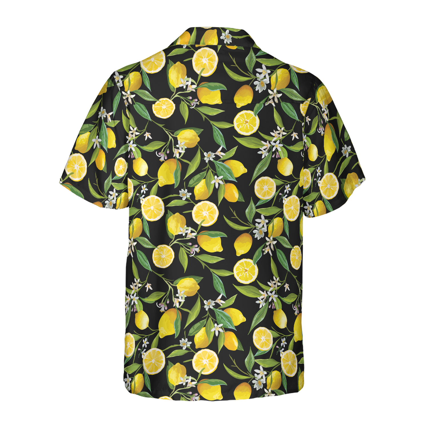 Summertime Watercolor Lemon Hawaiian Shirt - Hyperfavor