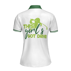 This Girl's Got Drive Golf Short Sleeve Women Polo Shirt - Hyperfavor