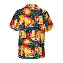 Beer in Paradise Hawaiian Shirt Hawaiian Shirt - Hyperfavor