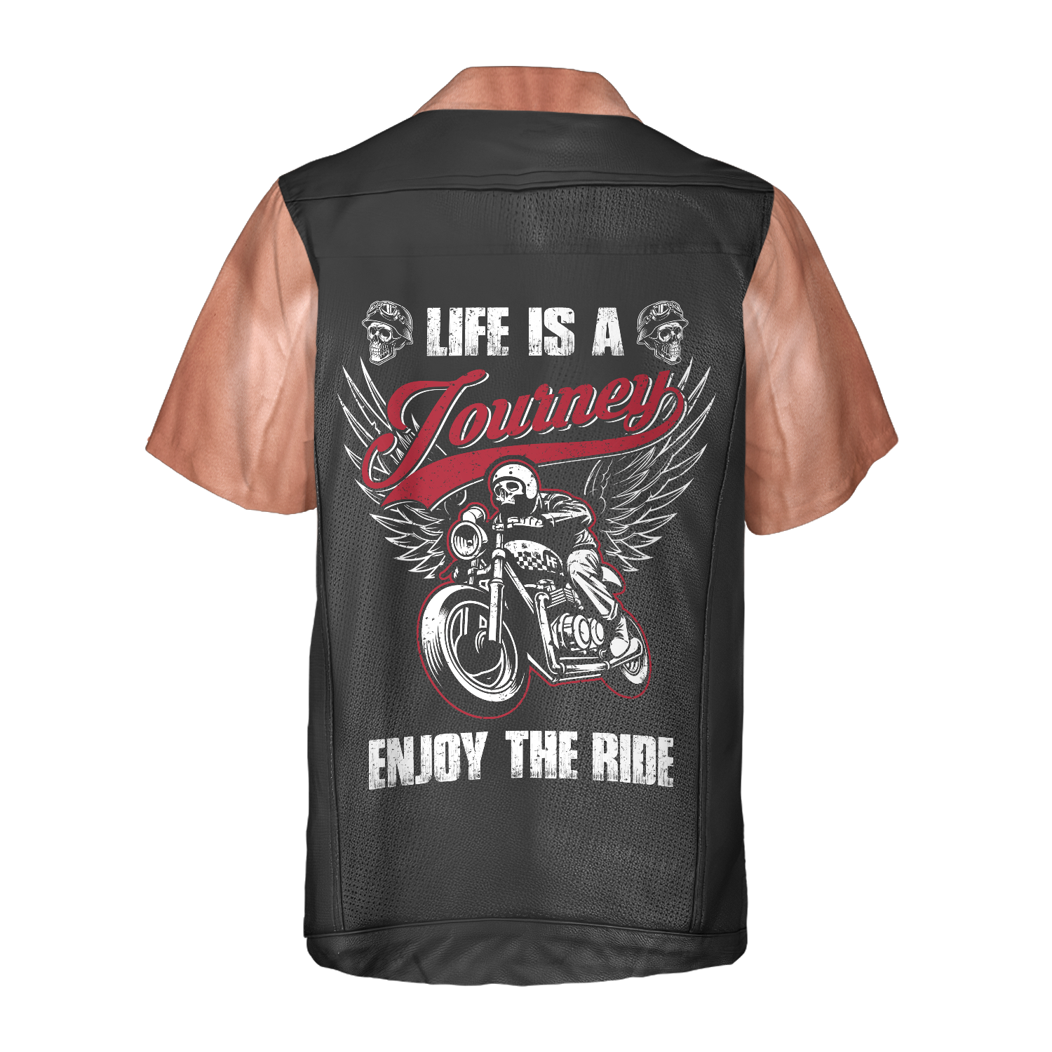 Skull Ride For Live Custom Hawaiian Shirt - Hyperfavor