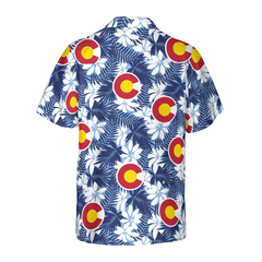 Colorado Flag Seamless Pattern USA Hawaiian Shirt - Hyperfavor