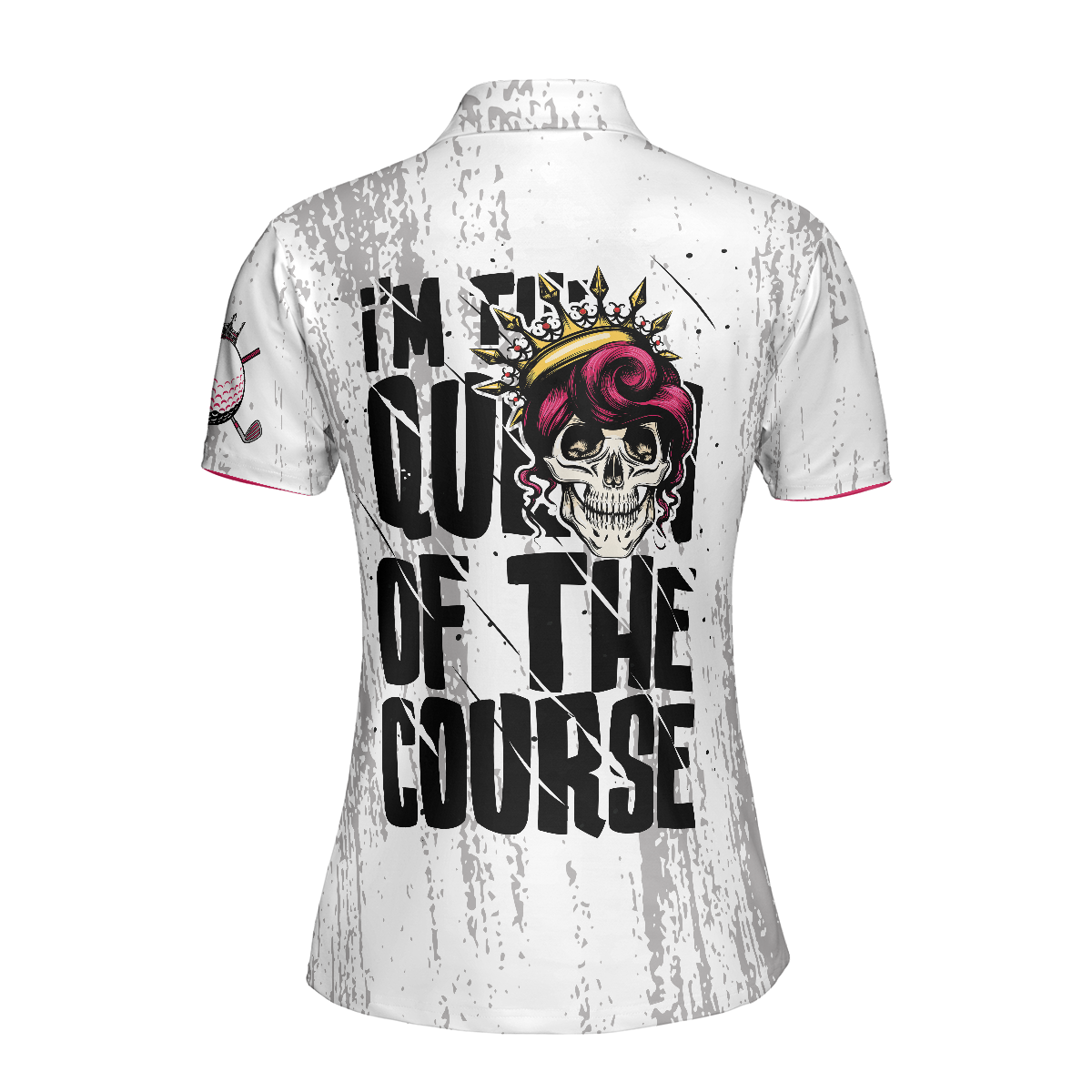 I'm The Queen Of The Course Short Sleeve Women Polo Shirt - Hyperfavor