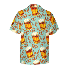 Beer & Pretzel Shirt For Men Hawaiian Shirt - Hyperfavor