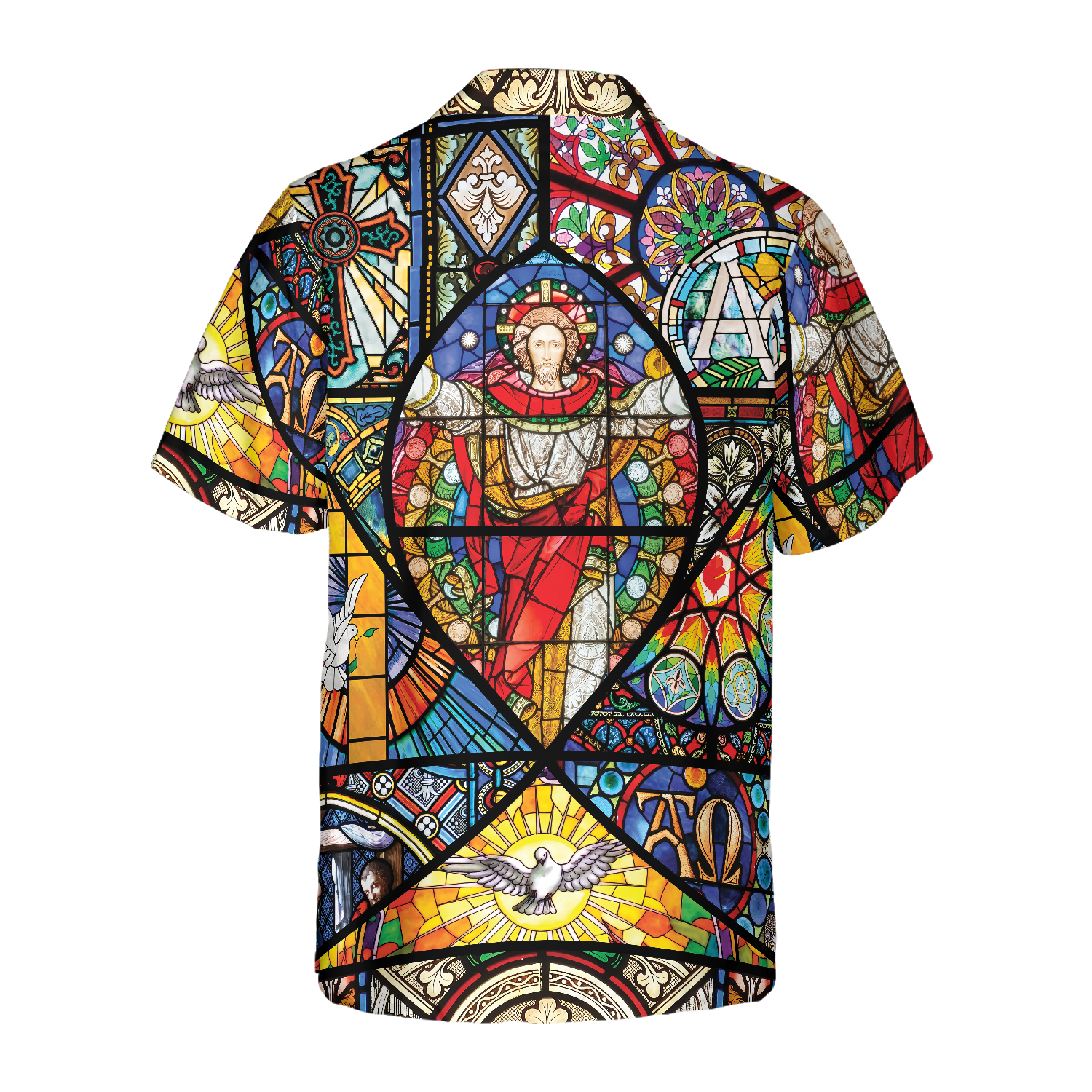 The Resurrection Of Jesus Colored Pattern Hawaiian Shirt - Hyperfavor