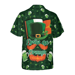 Ireland Forever Beer And Green Seamless Ireland Hawaiian Shirt - Hyperfavor