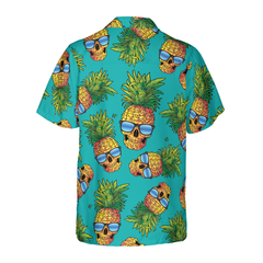 Pineapple Skull & The Tropical Leaves V2 Hawaiian Shirt - Hyperfavor