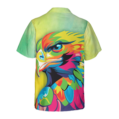 Vibrant American Eagle Shirt Hawaiian Shirt - Hyperfavor