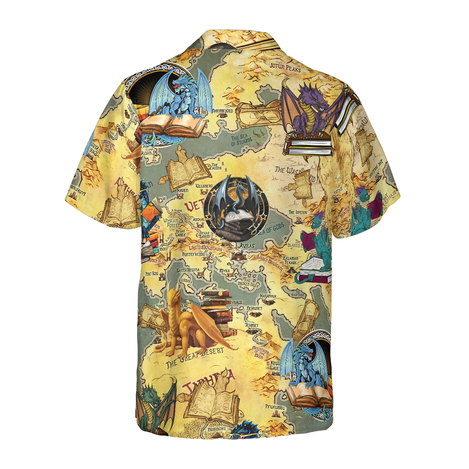 BOOKS DRAGON Hawaiian Shirt - Hyperfavor