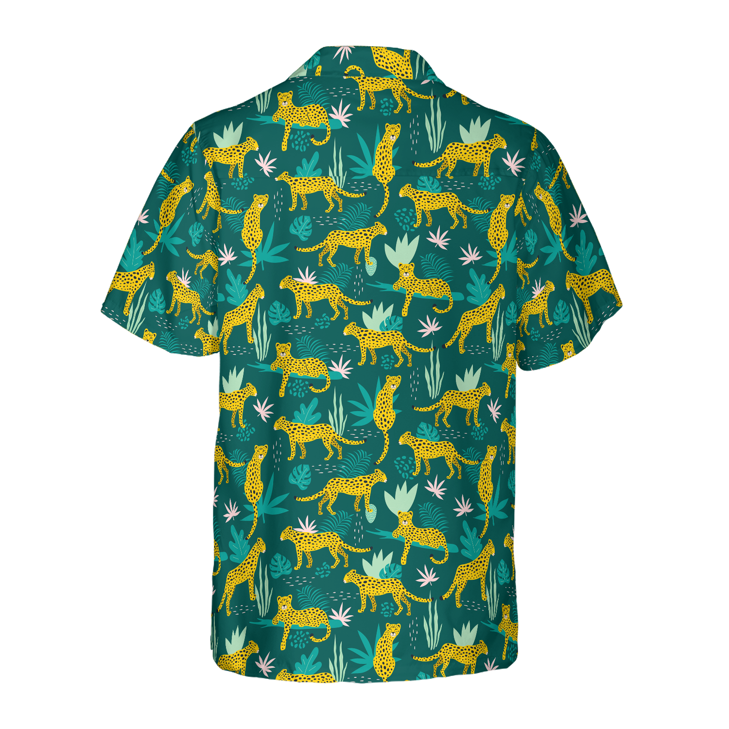 Leopards and tropical leaves Hawaiian Shirt - Hyperfavor