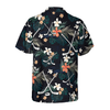 Hockey Tropical Black & Blue Hawaiian Shirt - Hyperfavor