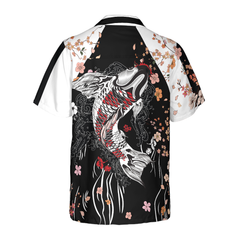 Sukajan Style Koi Fish Hawaiian Shirt - Hyperfavor