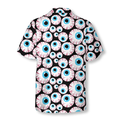 Halloween Creepy Eyeballs Hawaiian Shirt - Hyperfavor