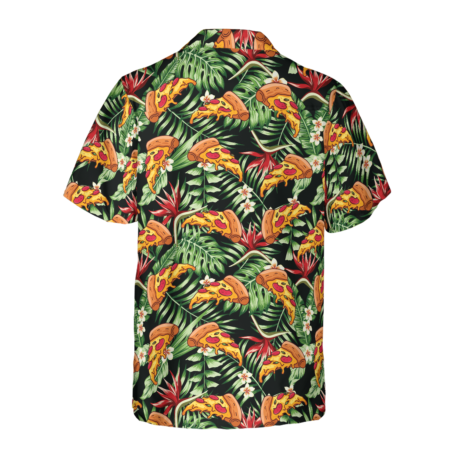 Funky Tropical Pizza Shirt For Men Hawaiian Shirt - Hyperfavor