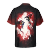 Blood Dragon with Vintage Rose Mens Hawaiian Shirt - Hyperfavor