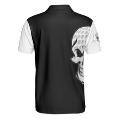 Life is Short Swing Hard Skull Albatross Polo Shirt, Golf Shirt For Men, Cool Gift For Golfers - Hyperfavor