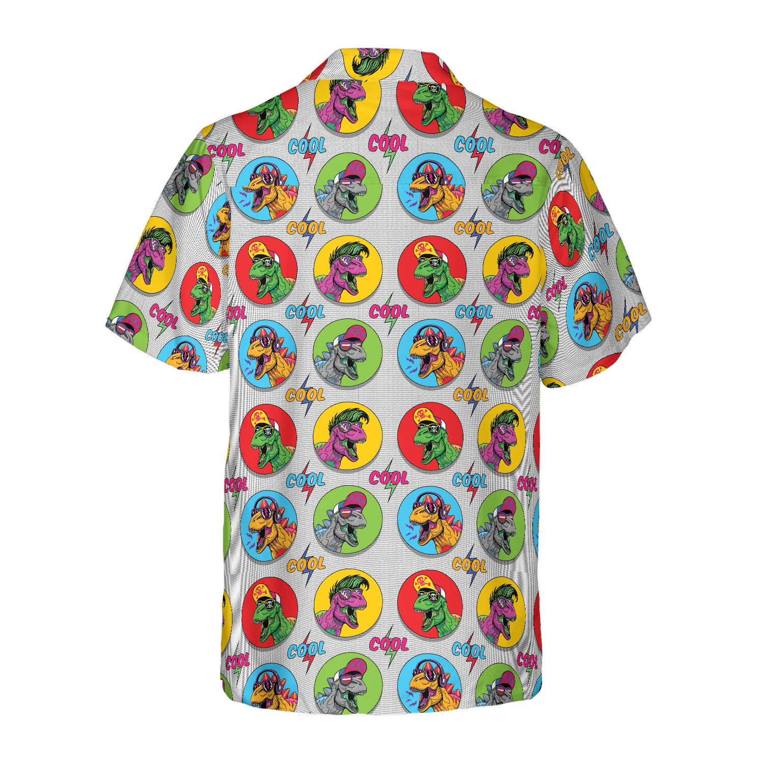 Cool T-Rex Dinosaur Hawaiian Shirt - Hyperfavor