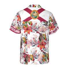 Florida Panther And Orange Blossom Hawaiian Shirt - Hyperfavor