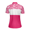 Plan For The Day Pink Golf Short Sleeve Women Polo Shirt - Hyperfavor