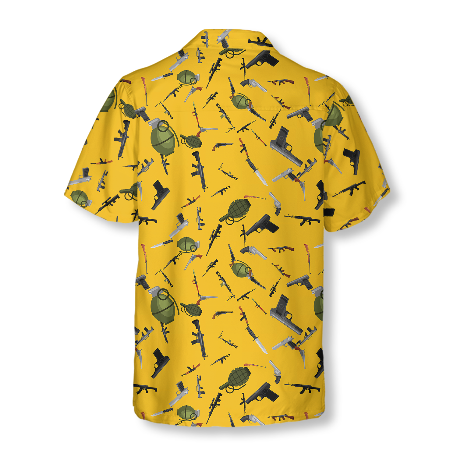 Gun Military Gear Hawaiian Shirt - Hyperfavor