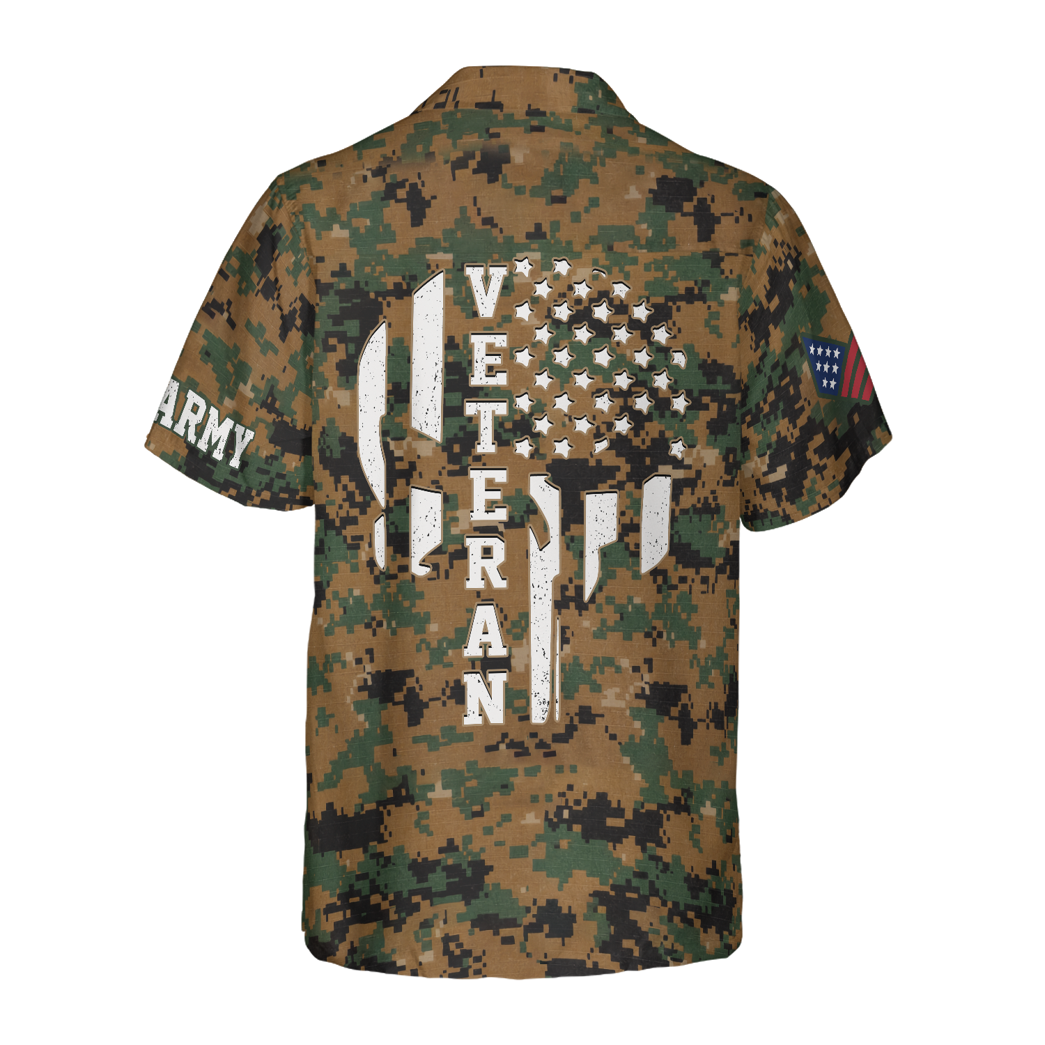 Veteran Proud US Marine Camouflage Hawaiian Shirt - Hyperfavor