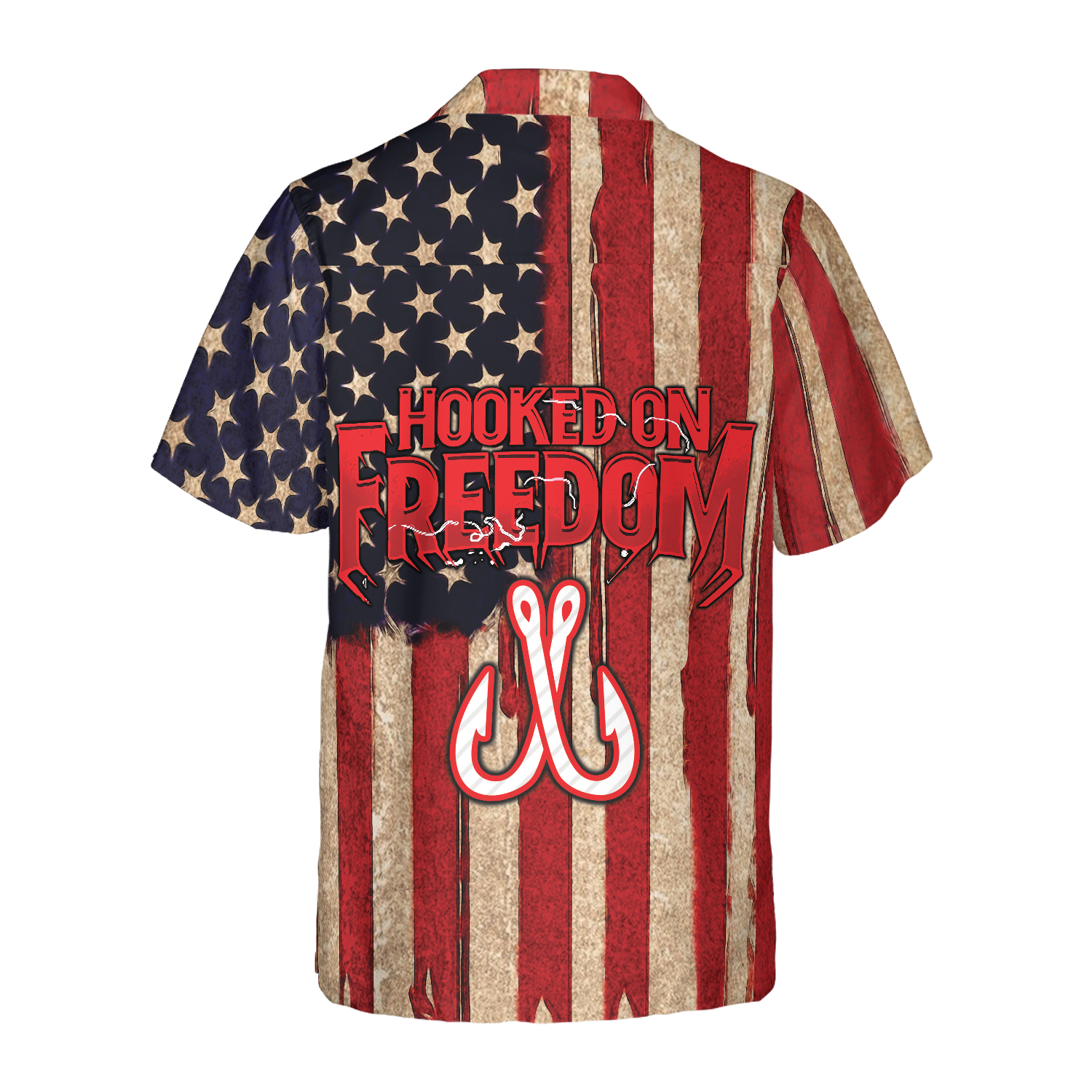 Hooked On Freedom Hawaiian Shirt - Hyperfavor