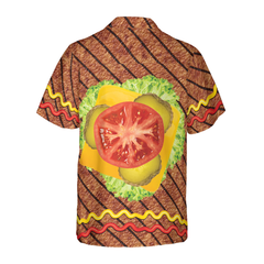 Halloween Burger Costume Shirt Hawaiian Shirt - Hyperfavor