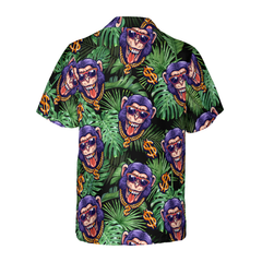 Tropical Millionaire Monkey Hawaiian Shirt - Hyperfavor