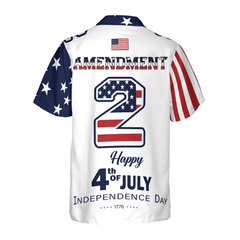 Independence Day American Flag Gun Custom Hawaiian Shirt - Hyperfavor