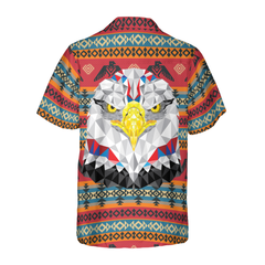 Geometric Tribal American Eagle Shirt Hawaiian Shirt - Hyperfavor