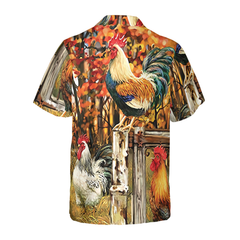 Chicken Family Farm Hawaiian Shirt - Hyperfavor