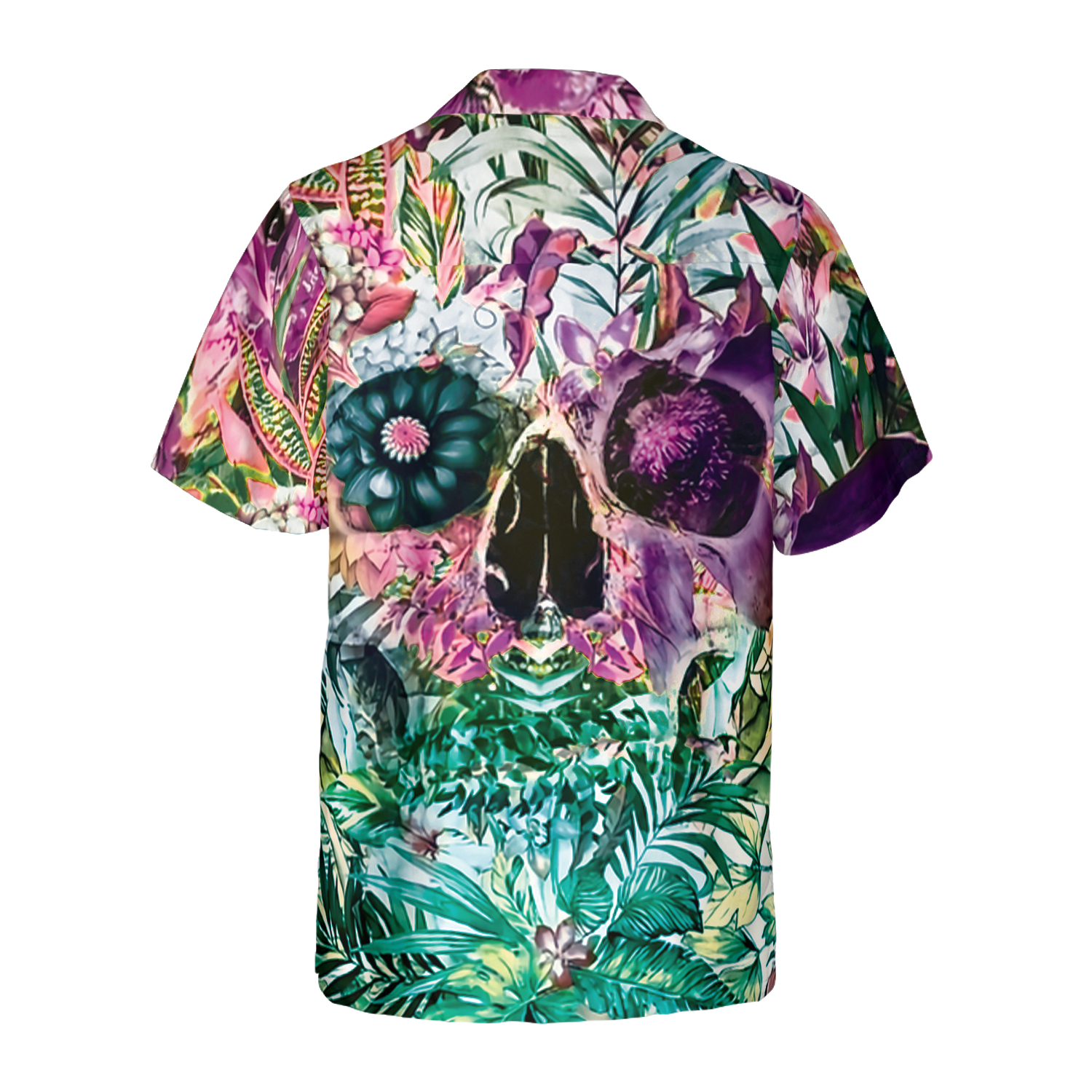 Summer Tropical Skull Pattern Hawaiian Shirt - Hyperfavor