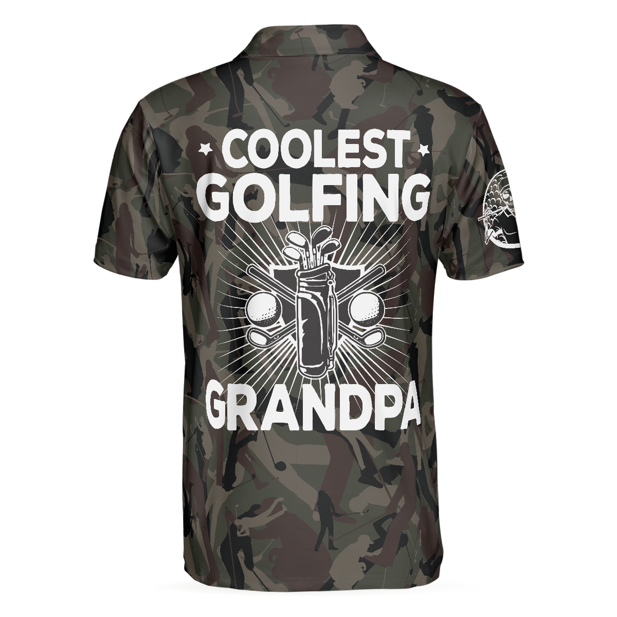 Coolest Golfing Grandpa Golf Polo Shirt - Hyperfavor